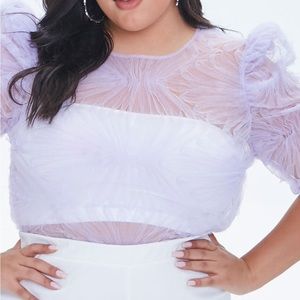 Embellish Mesh Top